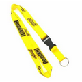 Yellow Polyester Lanyards 1/2" (12 mm)